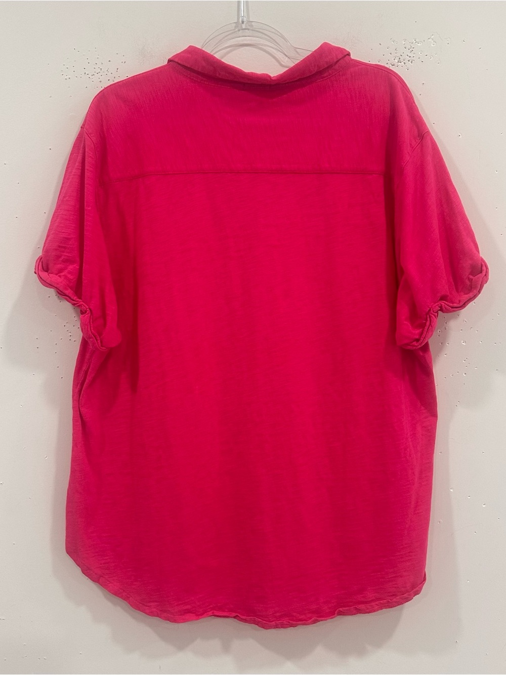 Sundance Catalog Dylan Women’s Michaela Pink Short Sleeve Cotton Shirt XXL - Picture 3 of 8